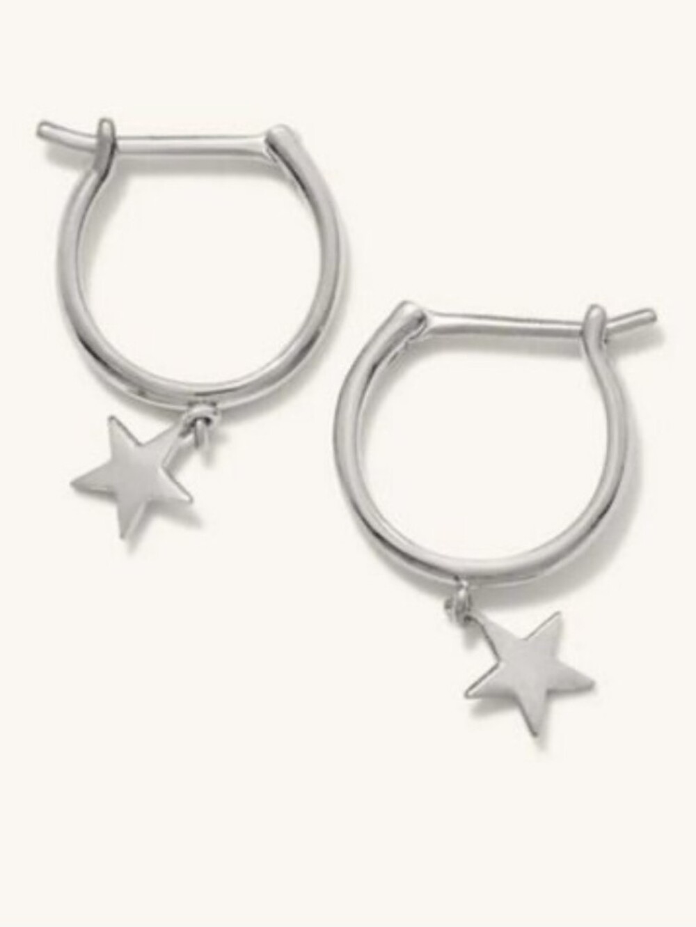 Mejuri Nova Hoop Star Earrings